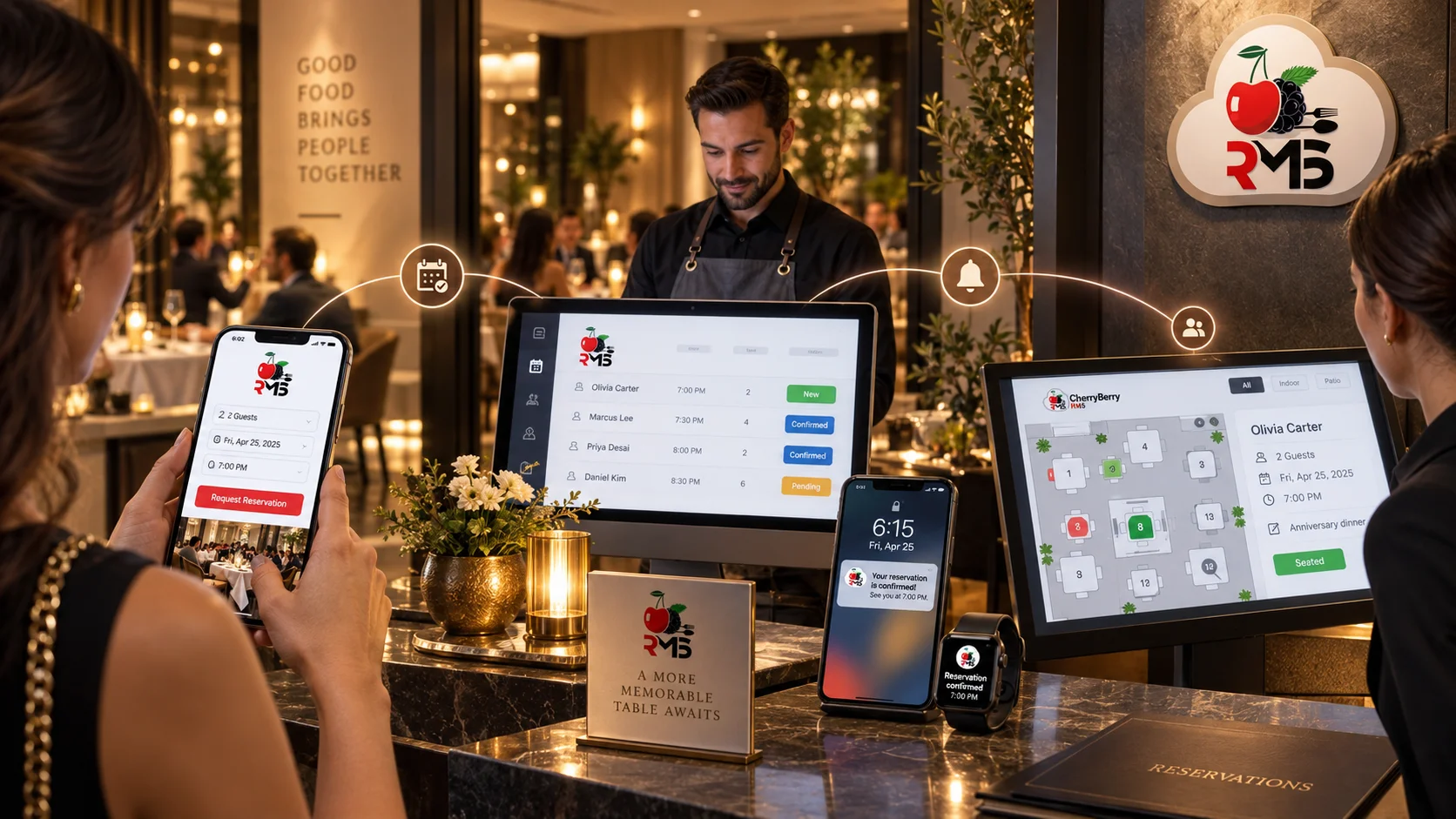 How CherryBerry RMS's Table Reservation System Works