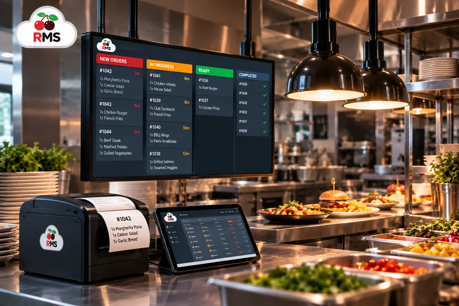 Kitchen management dashboard preview
