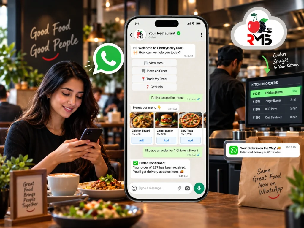 WhatsApp AI Ordering System For Restaurants Hero Section